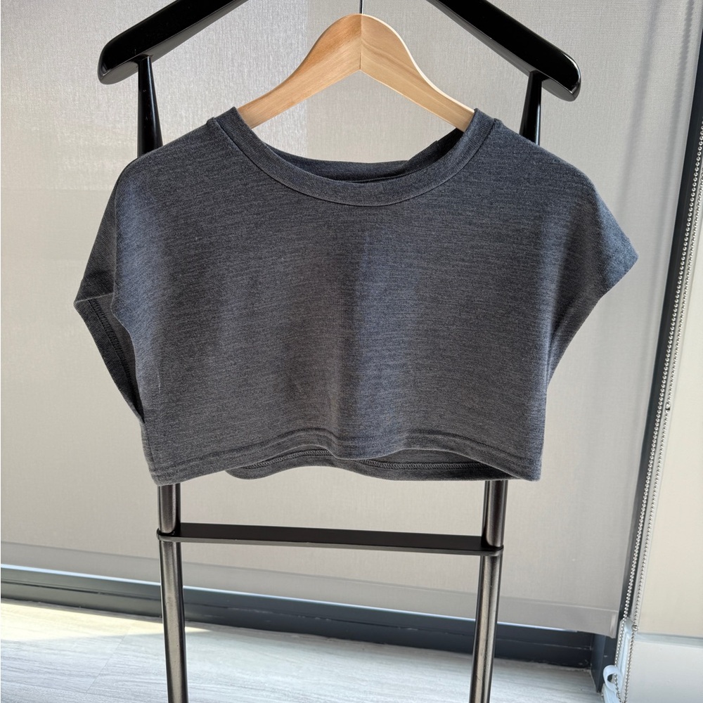 Gray Women's Crop Top